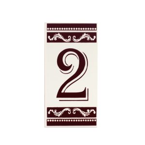 Número Residencial Cerâmica Clássico -2