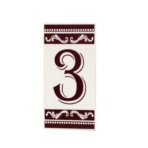 Número Residencial Cerâmica Clássico