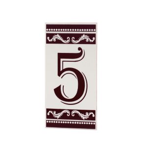 Número Residencial Cerâmica Clássico