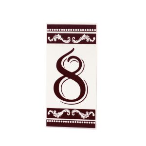 Número Residencial Cerâmica Clássico