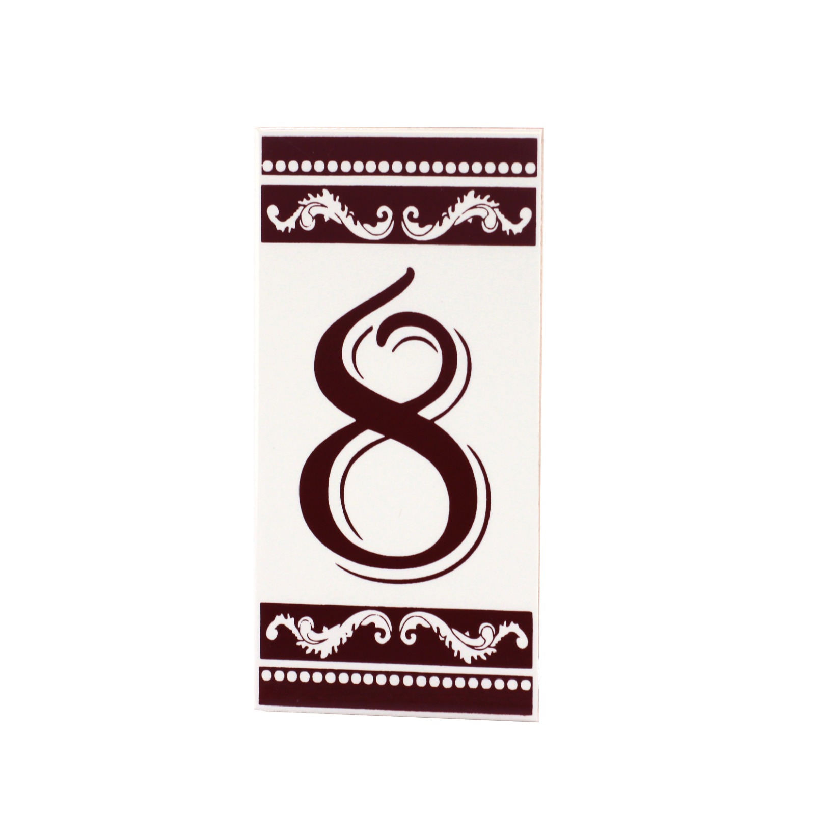 Número Residencial Cerâmica Clássico